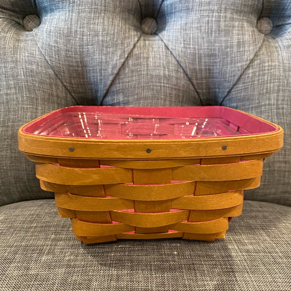 Pink Longaberger basket